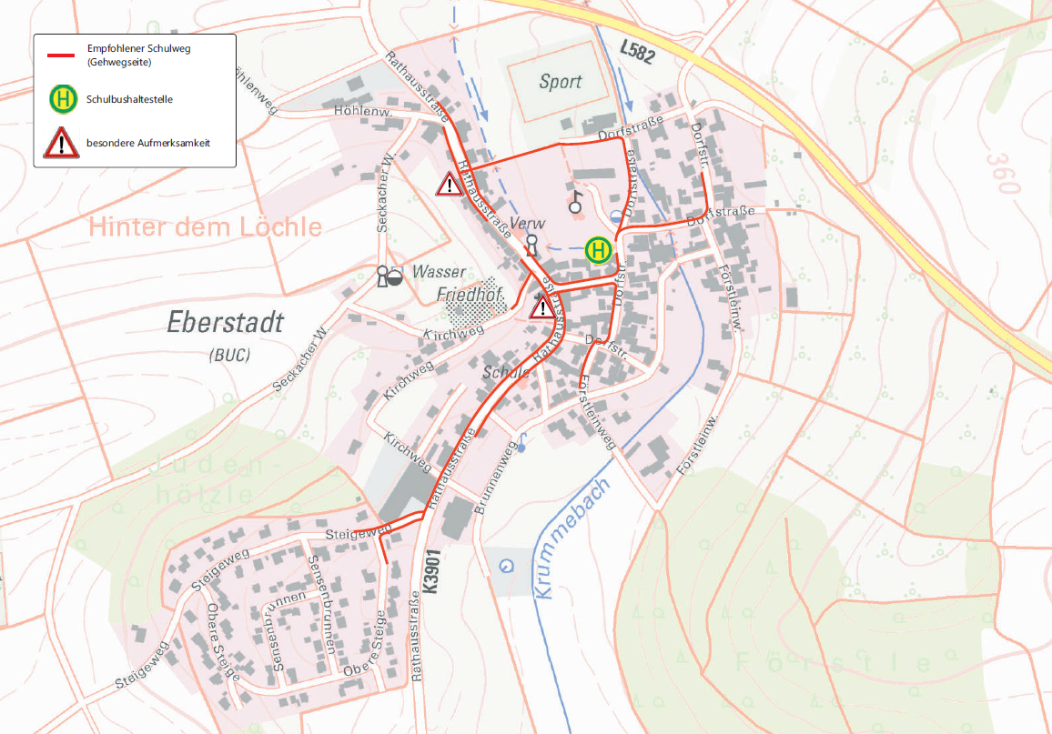 Schulwegplan Eberstdt
